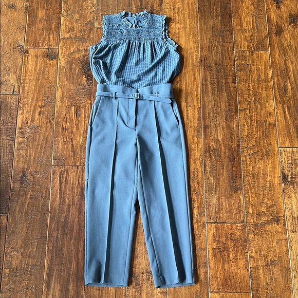 Ann Taylor Pants - Ann Taylor Smokey Blue Two Piece Outfit Set